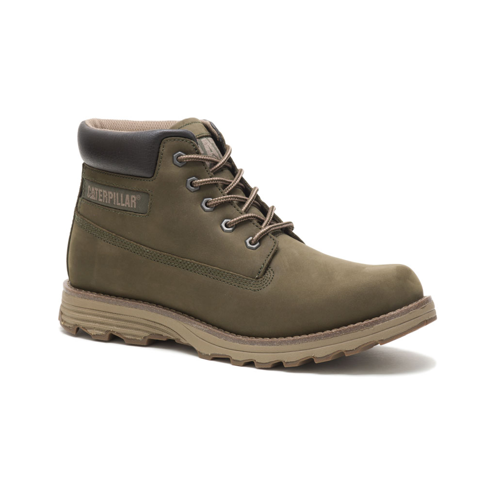 Men's Caterpillar Founder Chukka Boots Olive Ireland HGVA82091